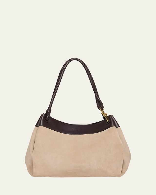 Parachute Maxi Suede Shoulder Bag